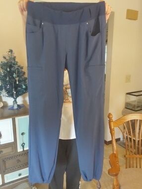Women's Navy Blue Cargo Jogger Scrub Pants